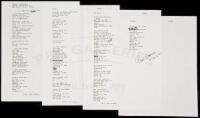 “night on a Visa card” - manuscript poem signed by Charles Bukowski