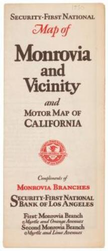 Security-First National Map of Monrovia and Vicinity and Motor Map of California