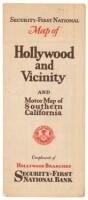 Security-First National Map of Hollywood and Vicinity and Motor Map of Southern California