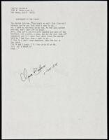 “overheard at the track” - manuscript poem signed by Charles Bukowski