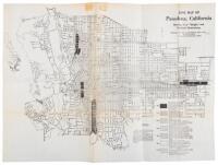 Zone Map of Pasadena, California: Showing "Use," "Height," and Set-Back" Restrictions. Ordinance No. 2613, as amended to April 1, 1940