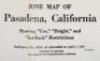 Zone Map of Pasadena, California: Showing "Use," "Height," and Set-Back" Restrictions. Ordinance No. 2613, as amended to April 1, 1940 - 2