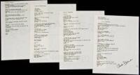 &ldquo;Poem to Yevtushkenko&rdquo; - manuscript poem signed by Charles Bukowski