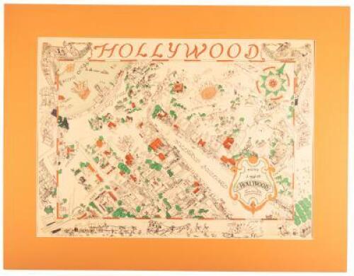 Hollywood: being a map of Hollywood from the best surveys of the time