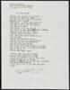 "she lost weight” - manuscript poem signed by Charles Bukowski