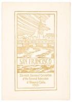 Program Eleventh Biennial Convention of the General Federation of Women's Clubs, San Francisco, June 23 to July 5, 1912