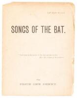 Songs of the Bat (Cover Title)