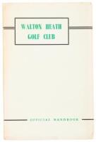 WITHDRAWN - The Walton Heath Golf Club