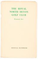 The Royal North Devon Golf Club. Westward Ho!