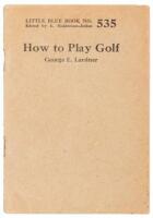 How to Play Golf