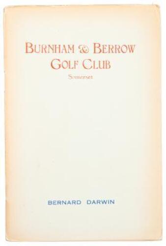 The Burnham & Berrow Golf Club: Burnham-On-Sea