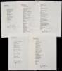 Nine manuscript poems signed by Charles Bukowski