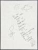 Autograph letter signed by Bukowski with his initial, and with 3 sketches, to a publisher