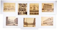 Seven albumen photographs of Venice