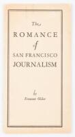 The Romance of San Francisco Journalism