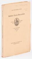 Sierra Club Bulletin. John Muir Memorial, Number. Volume Ten, Number One