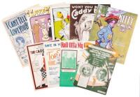 Lot of 21 golf sheet music scores