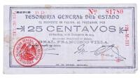 Tesoreria General del Estado 25 Centavos