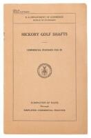 Hickory Golf Shafts: Commercial Standard CS18-29