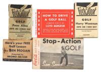 Five flicker books - Ben Hogan, Sam Snead, Peter Alliss, Lloyd Mangrum, and Harry Weetman