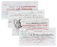 Four San Francisco Receipts from 1875