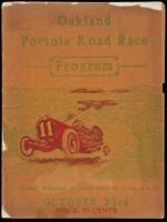 Oakland Portola Automobile Road Race Under the Auspices of the Automobile Club of California - program