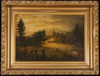 Original oil painting on canvas of a California scene