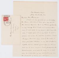 Autograph letter signed