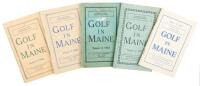 Golf in Maine - five annuals. Years 1946, 1950, 1952, 1955, and 1959.