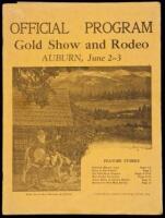 Official Program Gold Show and Rodeo, Auburn, June 2-3