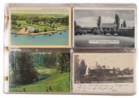 Collection of 120 golf postcards from Virginia courses dating from the early 1900&rsquo;s to midcentury