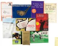 Ten miscellaneous booklets on golf, mostly instructional