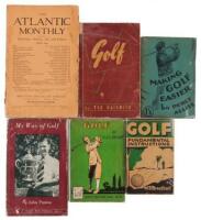 Five miscellaneous volumes on golf