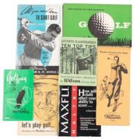 Twelve Lessons in Golf by World's Champions (cover title) [with] six other promotional golf booklets from golf manufacturers