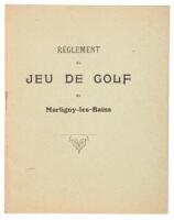 Règlement du Jeu de Golf