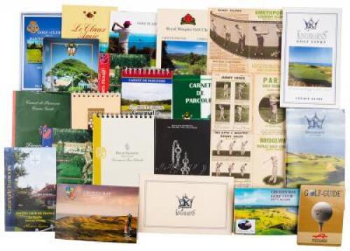 WITHDRAWN - Large collection of score cards and golf guides from Scotland and France