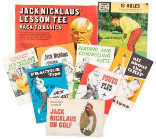 Nine instructional booklets by Jack Nicklaus