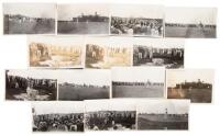 14 rare “snapshot” photographs of an historic golf match - a foursome which included Francis Ouimet and Glenna Collett - at the legendary Ocean Links course in Newport, Rhode Island, on July 19, 1926