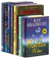 Eight signed volumes by Ray Bradbury