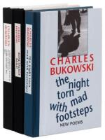 Three posthumous works by Charles Bukowski, one with original serigraph