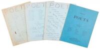 Four volumes of Poets at Le Metro