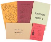 Five pamphlets and chapbooks featuring the work of Charles Bukowski