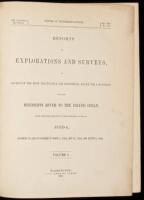 Reports of Explorations and Surveys, to Ascertain the most Practicable and Economical Route for a Railroad from the Mississippi River to the Pacific Ocean. Made under the Direction of the Secretary of War, in 1853-4