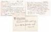 Four postcards signed and inscribed by Allen Ginsberg - 2