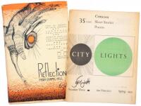 Two anthologies signed by Lawrence Ferlinghetti