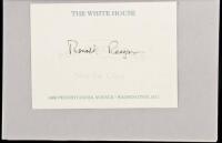 An American Life - Signed White House Card Laid In