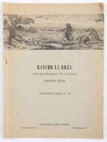 Rancho la Brea: A Record of Pleistocene Life in California