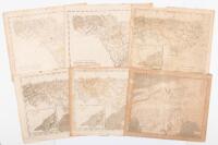 Six maps of the Southern United States