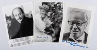 Three signed publisher promotional photographs