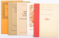 Group of five brochures